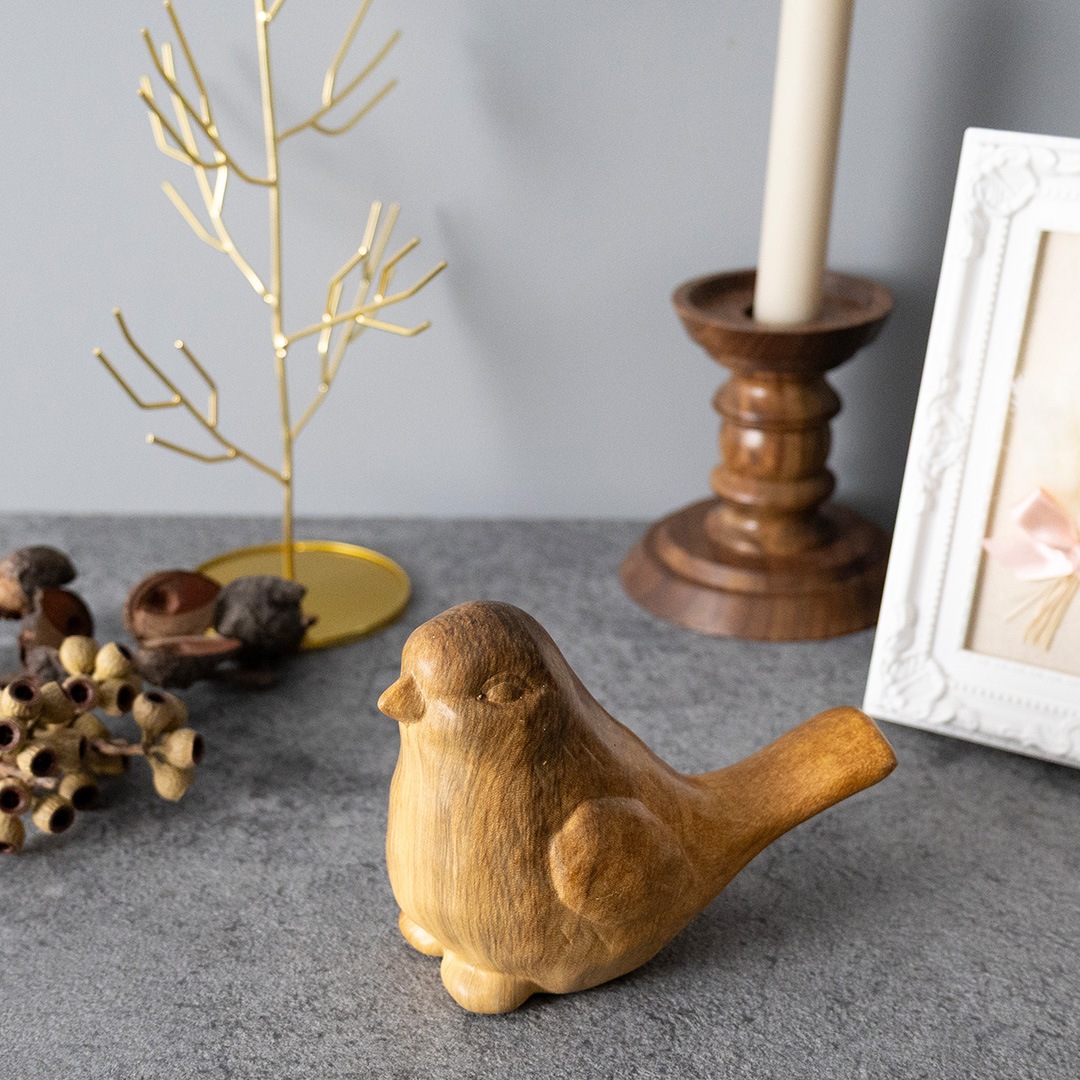 【Wood grain Object Bird】ウッドグレイン オブジェ バード