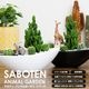 サボテンギフト 寄せ植え 舟形タイプ カクタス セレウス アニマルサボテン 選べる動物フィギュア付