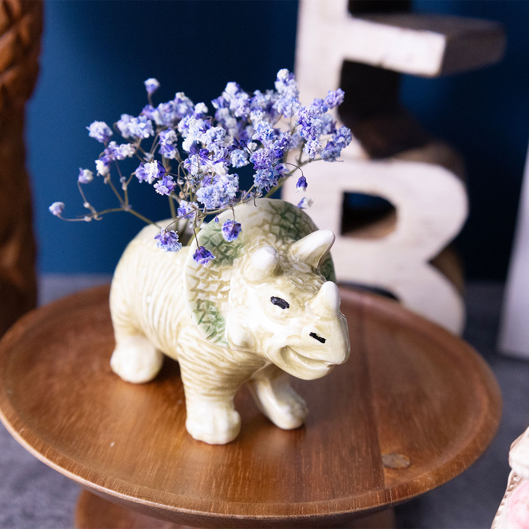 ミニダイナソー フラワーベースセット