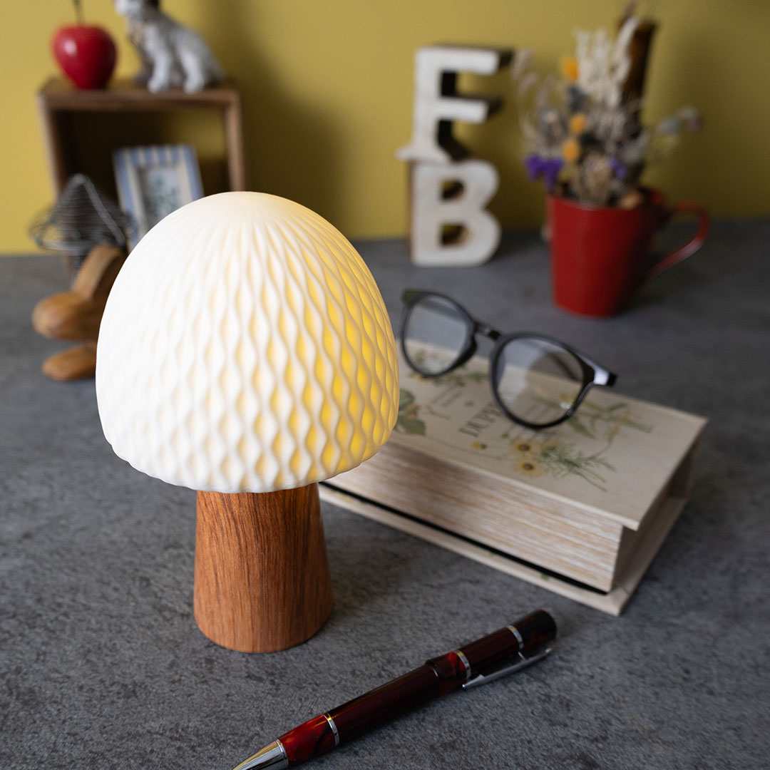 【LUMO Ceramic Light  -Mashroom-】ルーモ セラミックライト　-マッシュルーム-