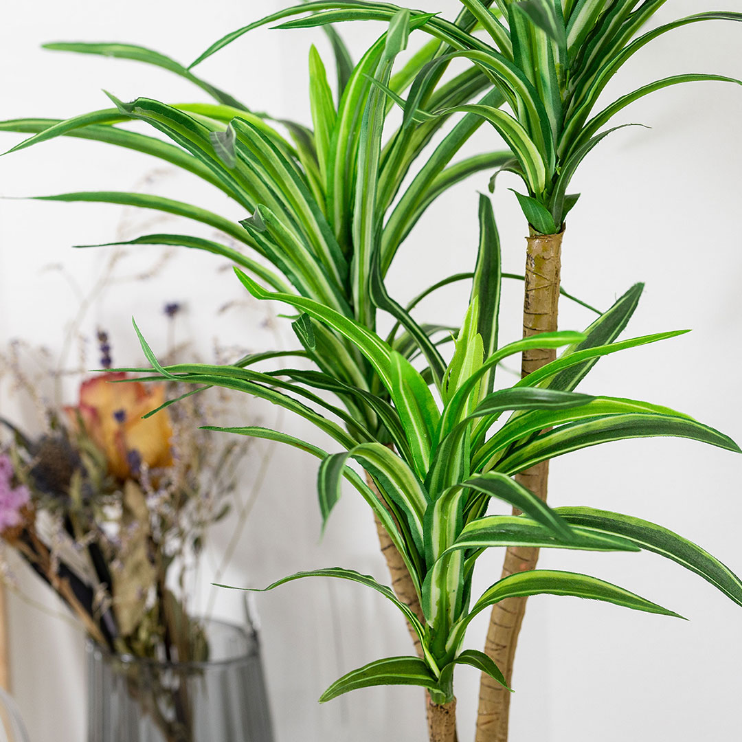 ユッカ　セメントポット フェイクグリーン