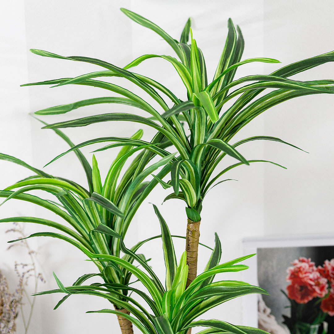 ユッカ　セメントポット フェイクグリーン