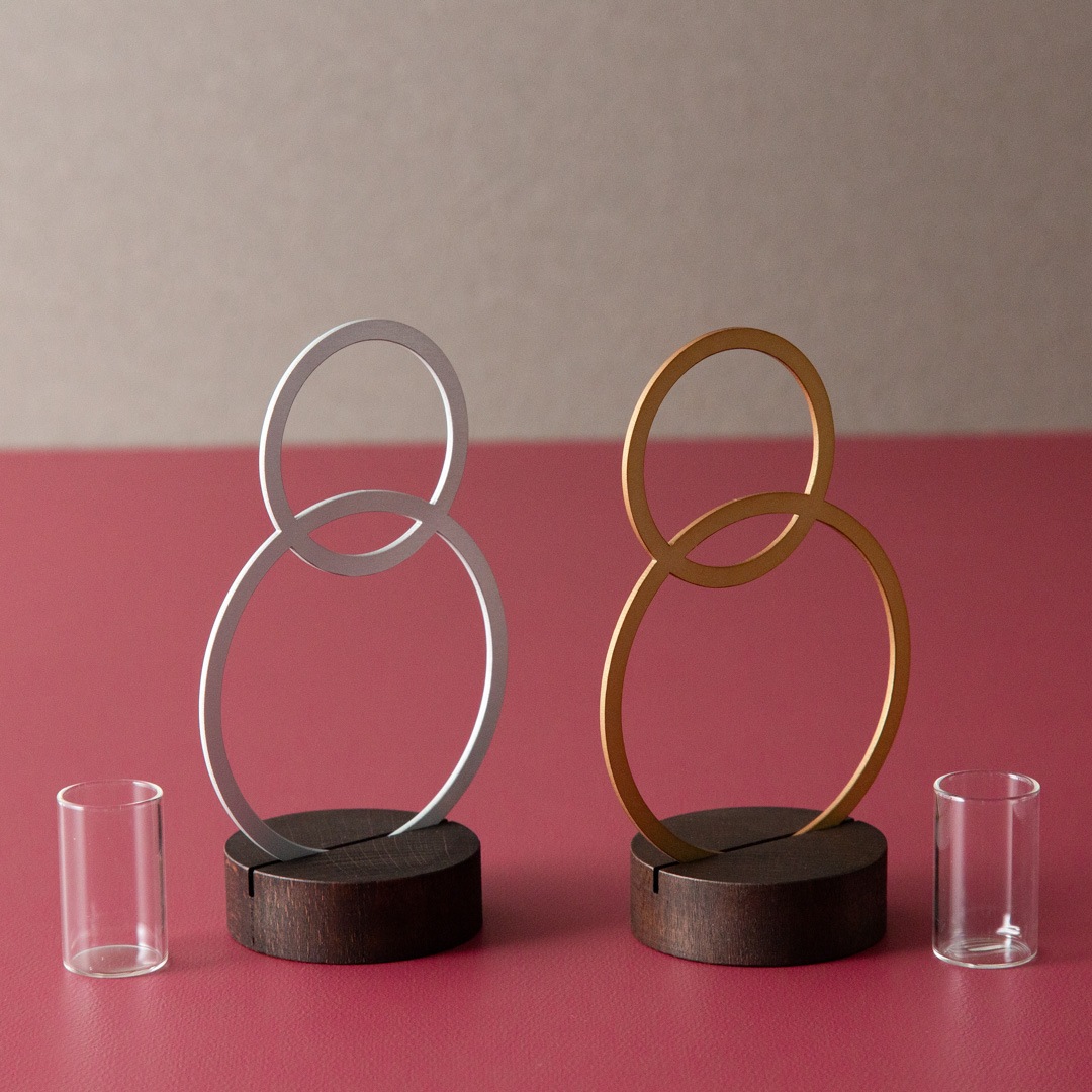 良縁を結び、福を呼ぶ“円”の一輪挿し 【芽吹き まる】