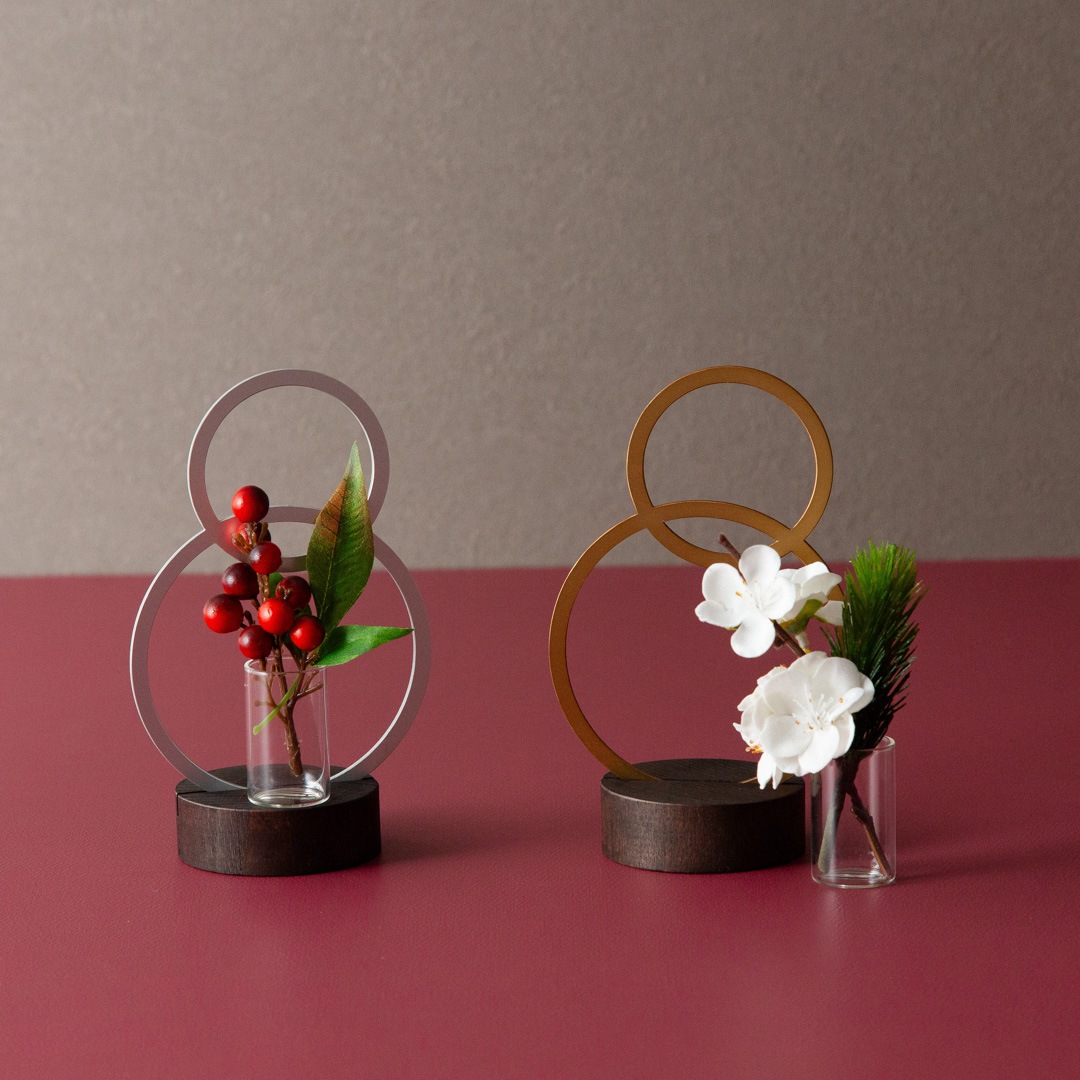 良縁を結び、福を呼ぶ“円”の一輪挿し 【芽吹き まる】