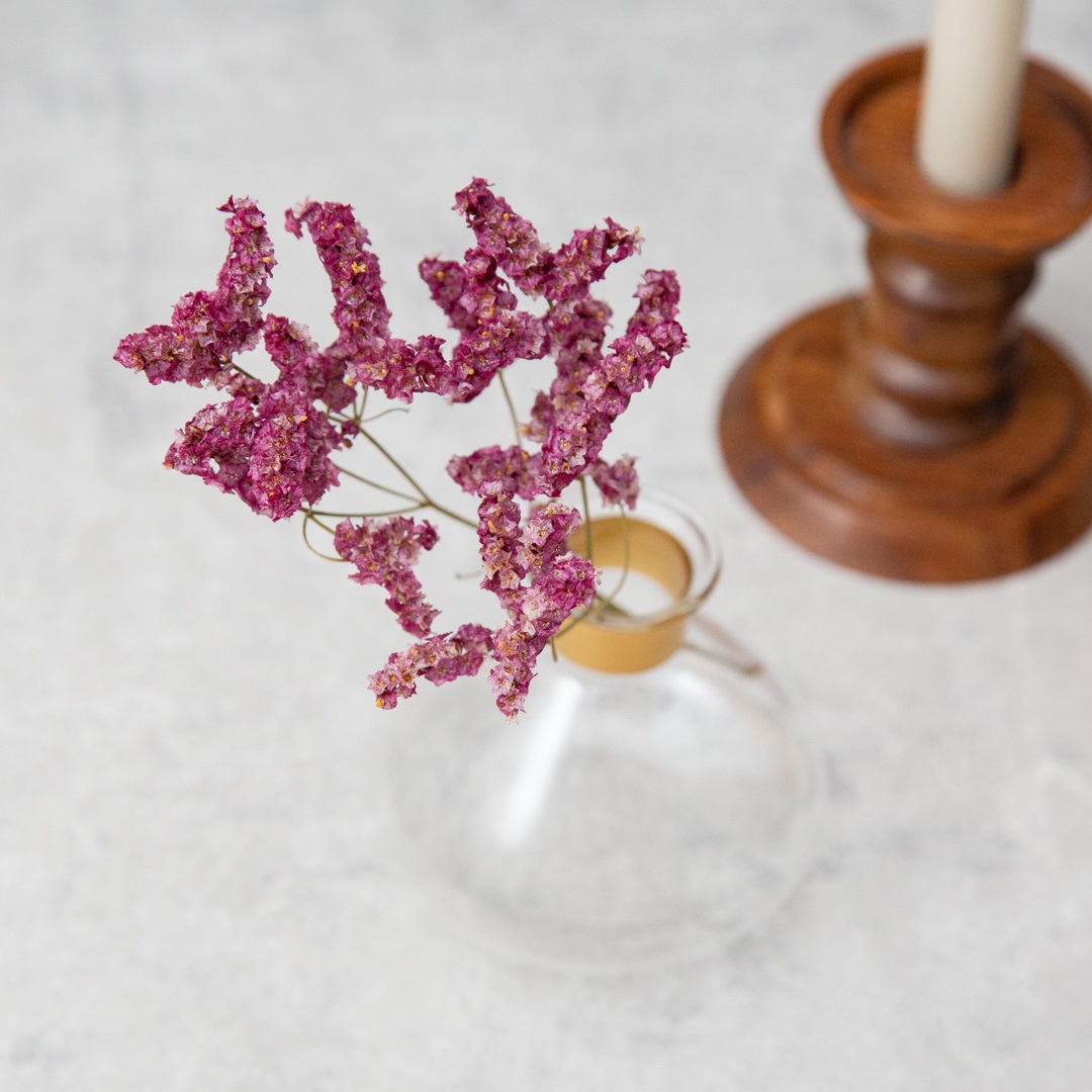 ゴールドの縁取りが美しい　フラワーベース Felice Goldring