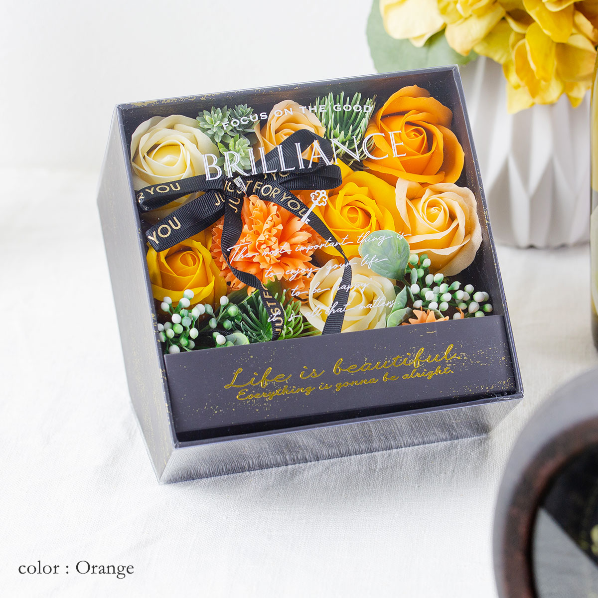 ソープフラワー アンティーク シャボン スタンド BOX