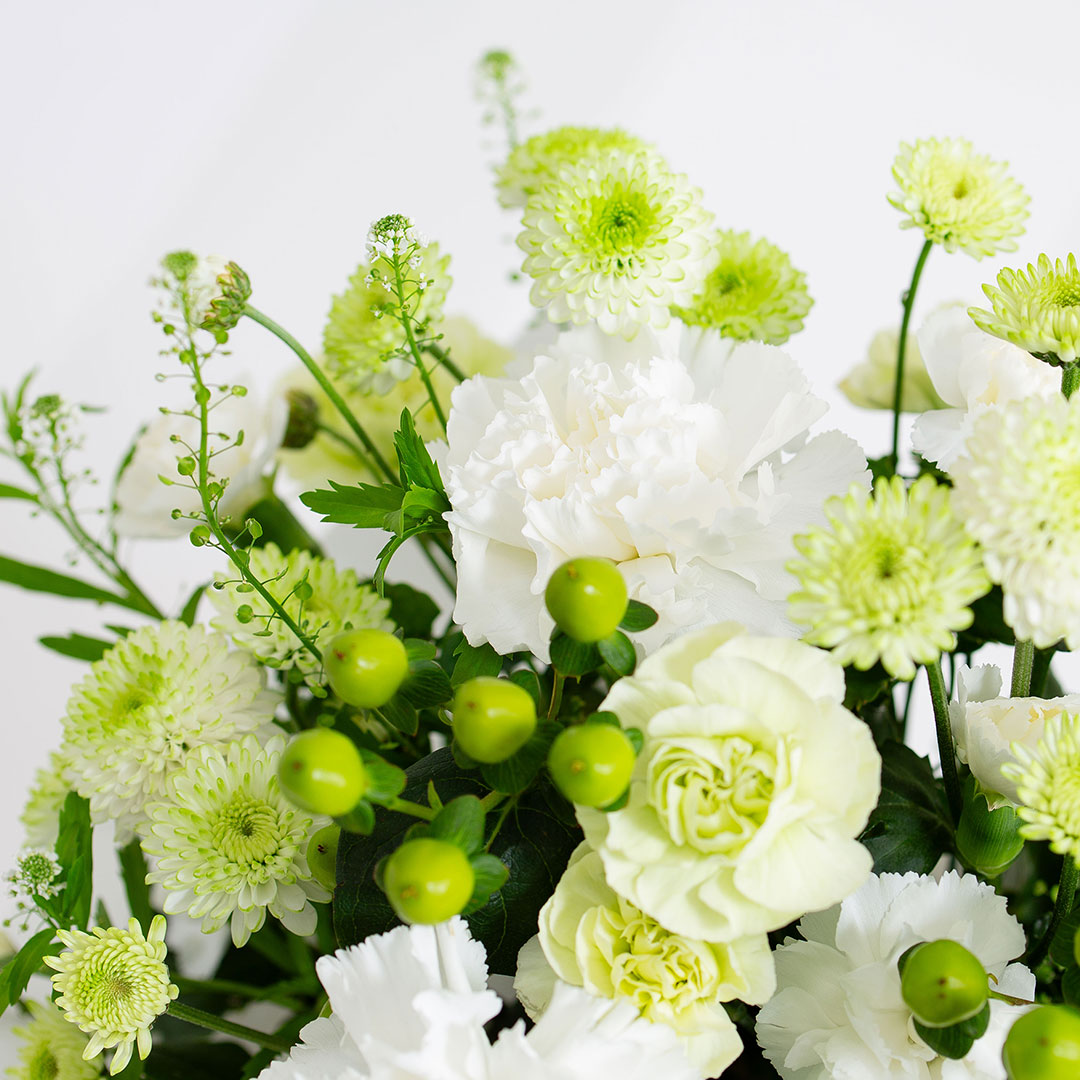 お供え生花アレンジ 想蒼 線香セット