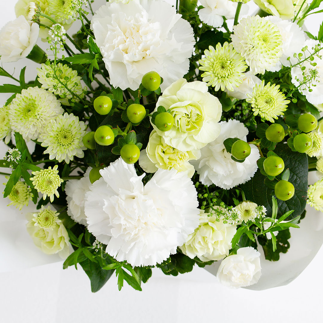 お供え生花アレンジ 想蒼 線香セット