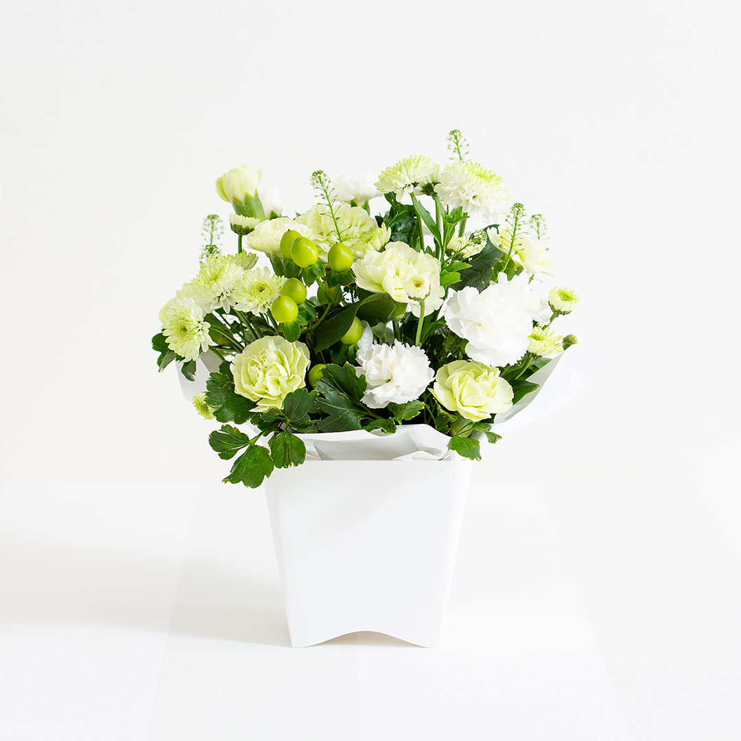 お供え生花アレンジ 想華 線香セット