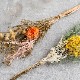 色鮮やかなドライフラワーとひっくり返して使えるシンプルな2Wayガラスベースセット