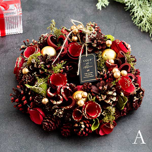 天然素材クリスマスリース