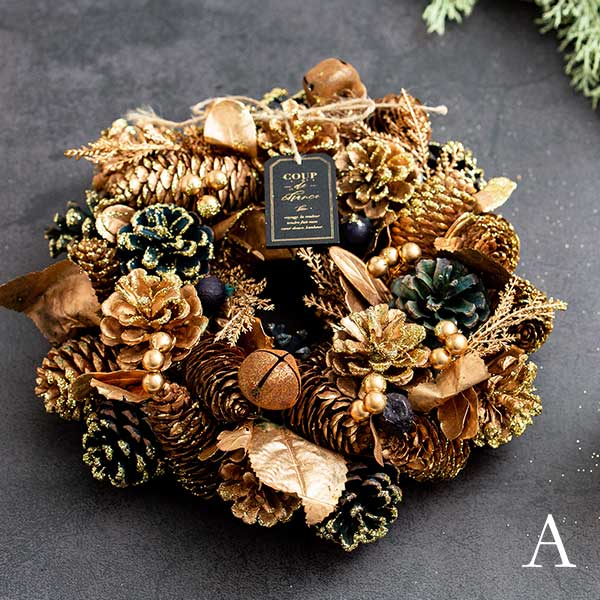 天然素材クリスマスリース