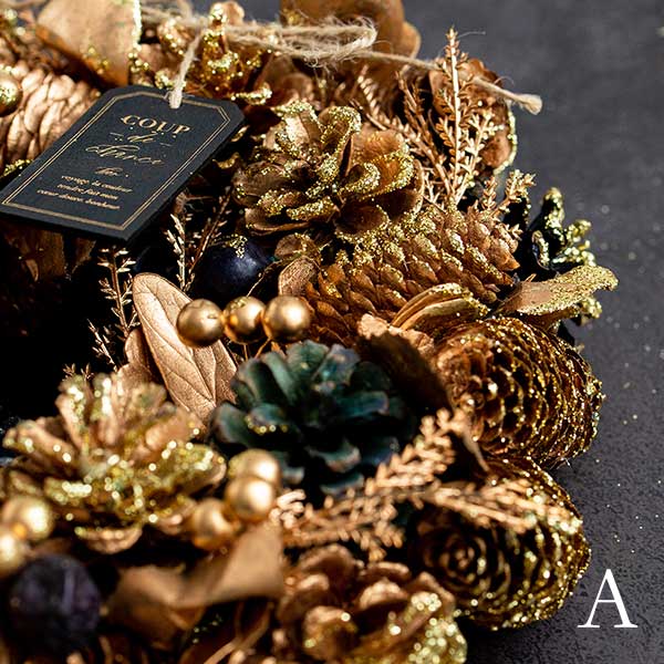 天然素材クリスマスリース