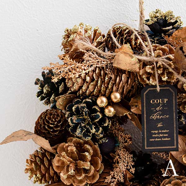 天然素材クリスマスリース