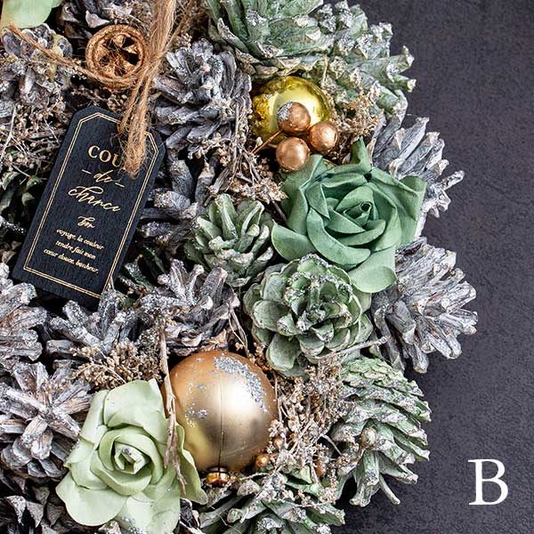 天然素材クリスマスリース