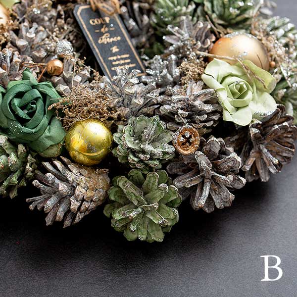 天然素材クリスマスリース