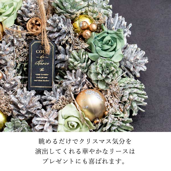 天然素材クリスマスリース