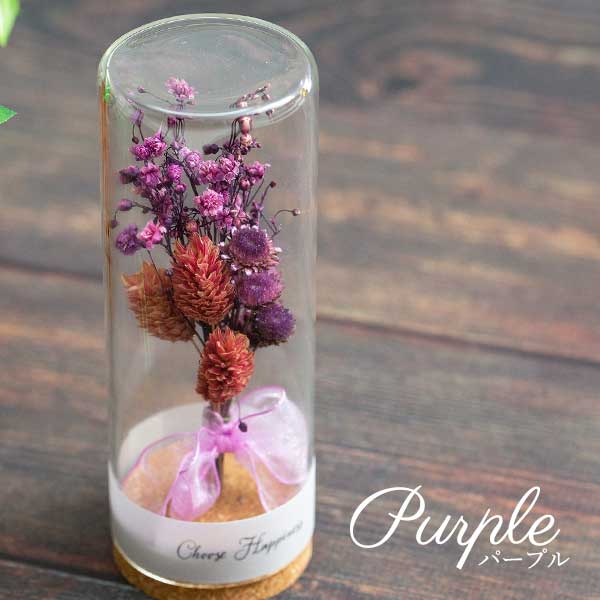 コルクボトルドライフラワー