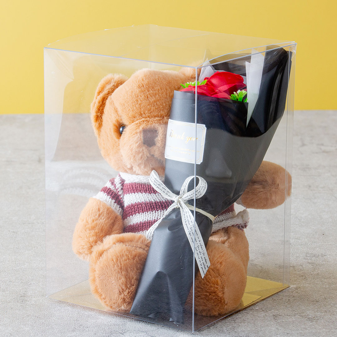 幸せ運UP 幸福願うフラワーベア