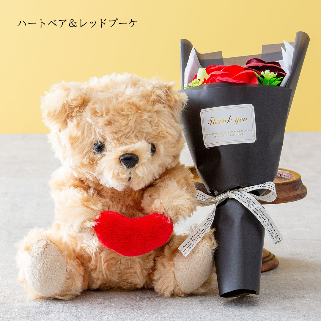 幸せ運UP 幸福願うフラワーベア