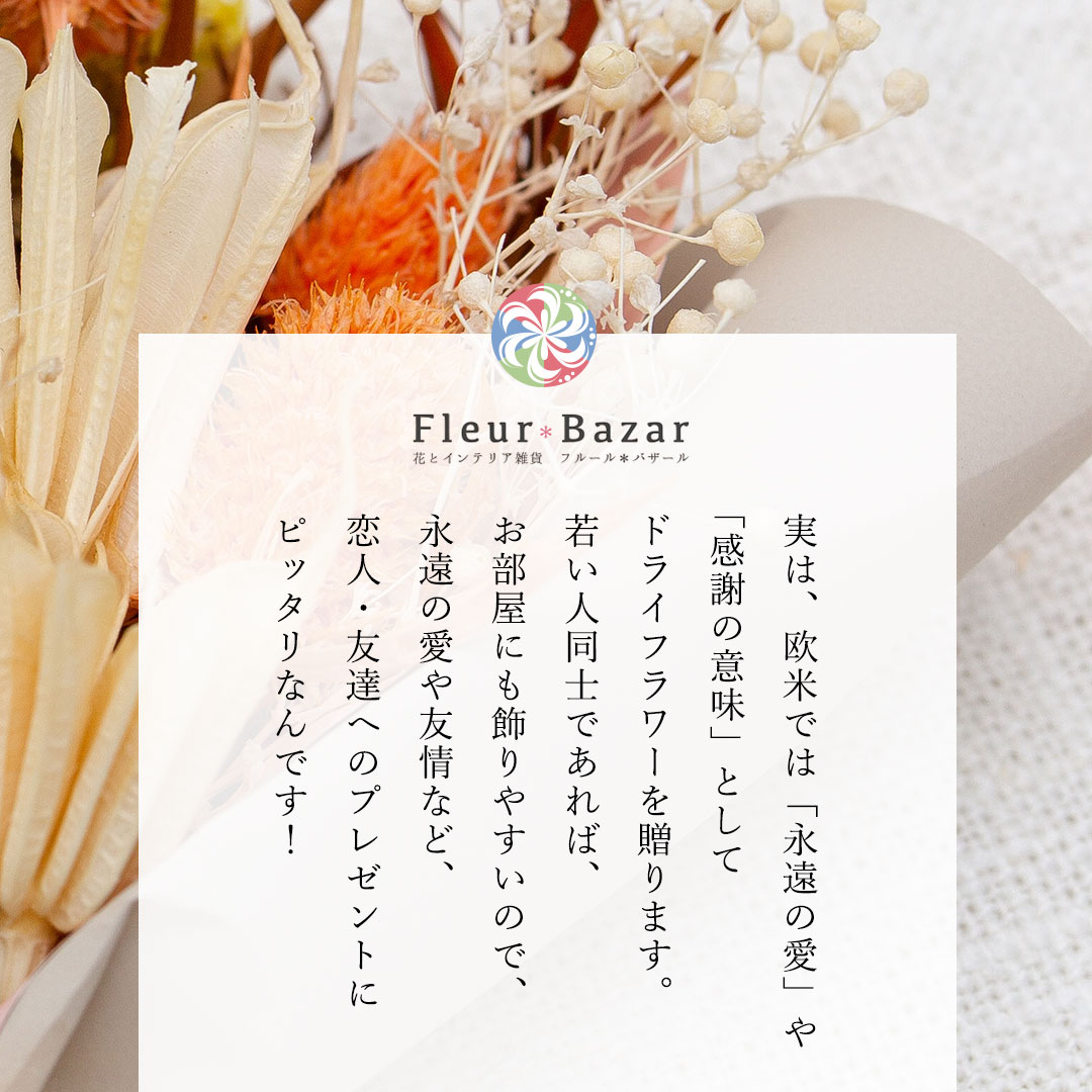 ドライフラワーミニブーケ「kotaba」