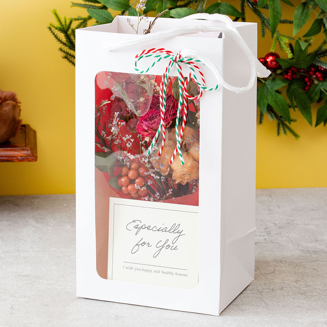 totte ドライフラワーブーケとチェーンベア