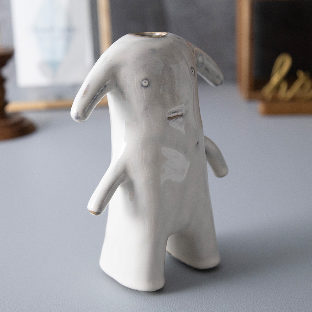 Kobito Base WHO 小人 顔付きフラワーベース