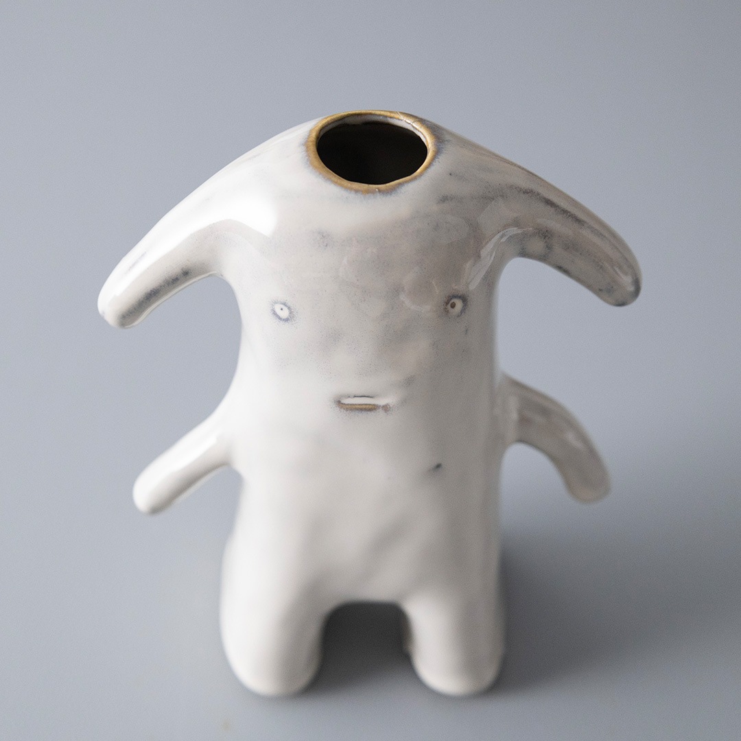 Kobito Base WHO 小人 顔付きフラワーベース