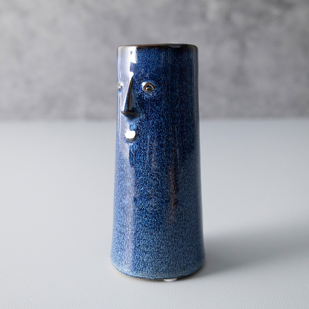 【Kobito Vase 　Hello (M)】小人 顔付きフラワーベース 花瓶