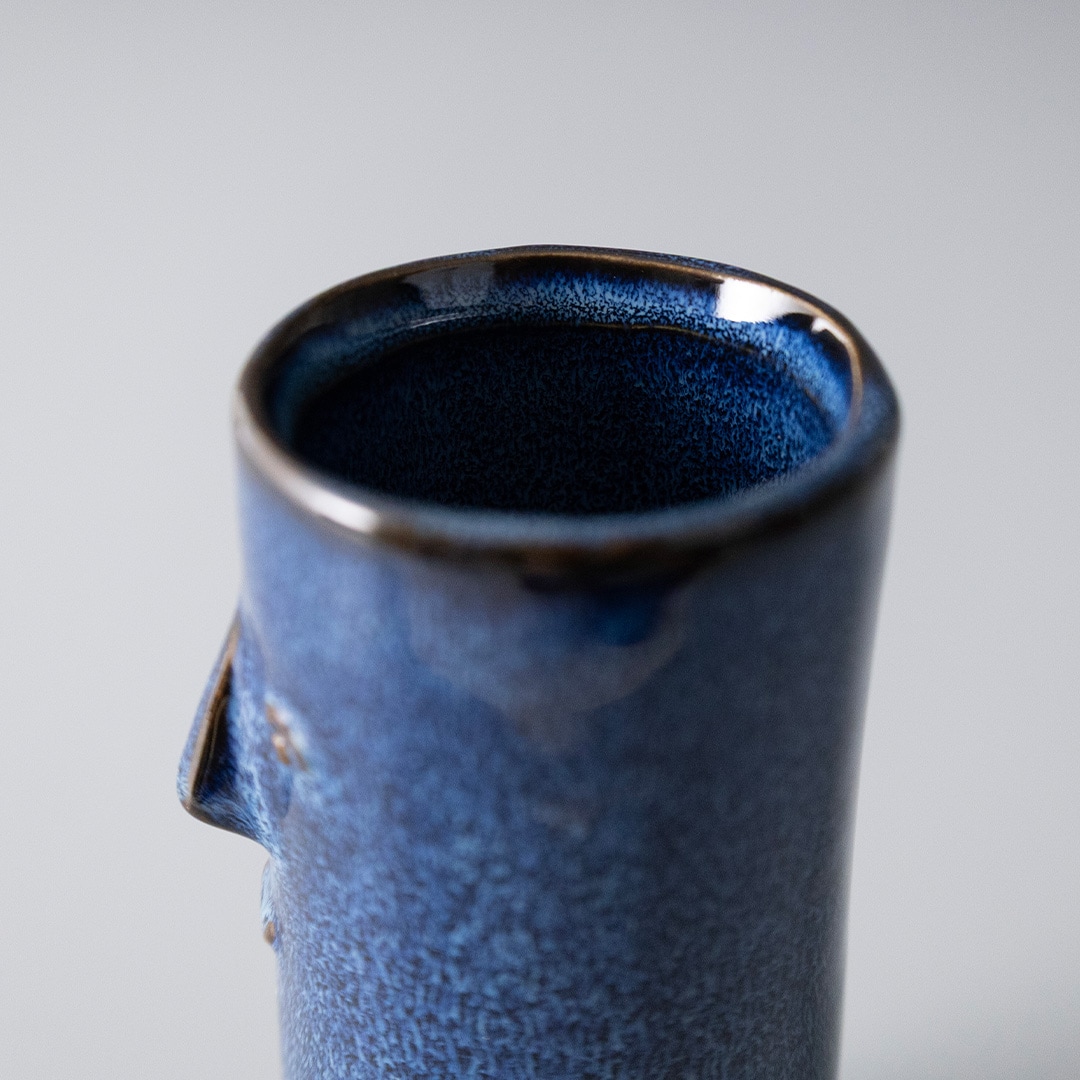 【Kobito Vase 　Hello (M)】小人 顔付きフラワーベース 花瓶