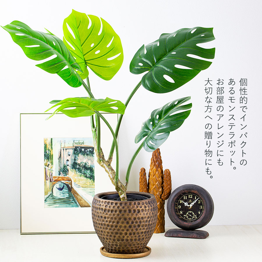 モンステラポット フェイクグリーン