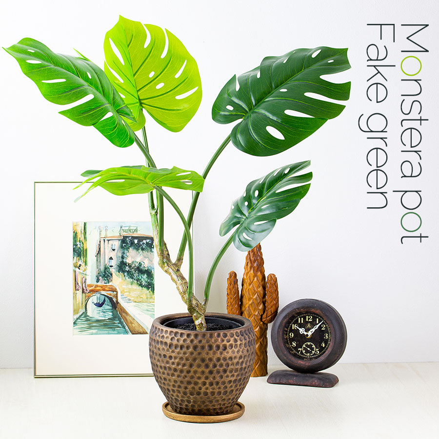 モンステラポット フェイクグリーン