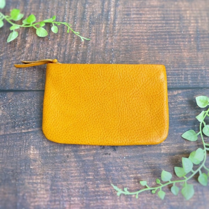 フルオーダー手彫りレザーポーチ