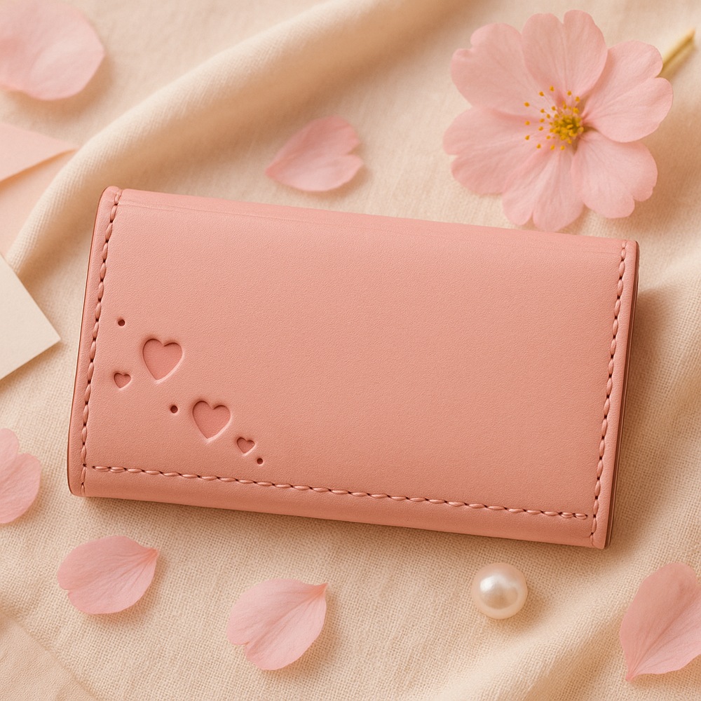 本革キーケース＊カード｜革小物オーダーメイドのお店fleur（フルール）