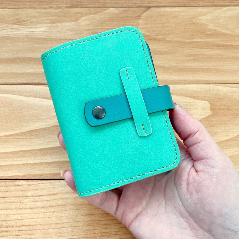 本革カードケース＊クリアホルダー｜革小物オーダーメイドのお店fleur