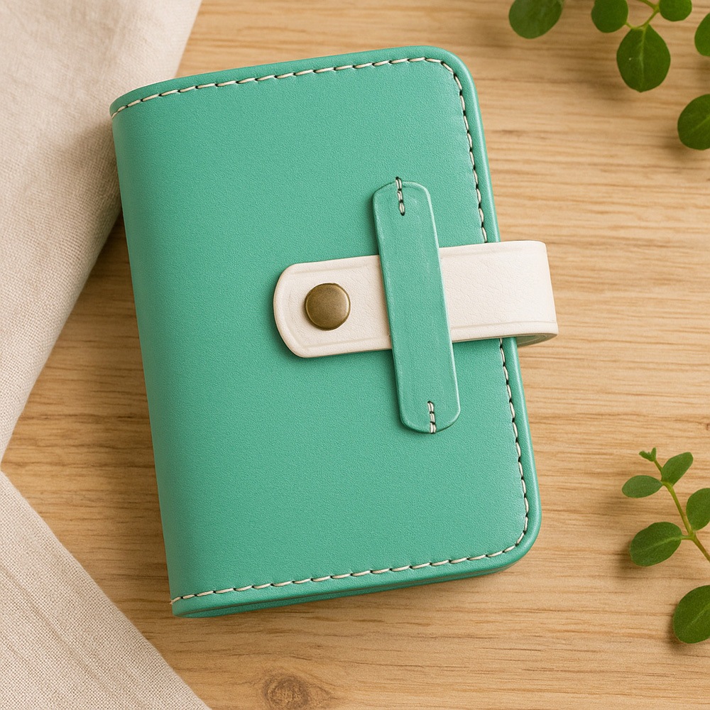 本革カードケース＊クリアホルダー｜革小物オーダーメイドのお店fleur