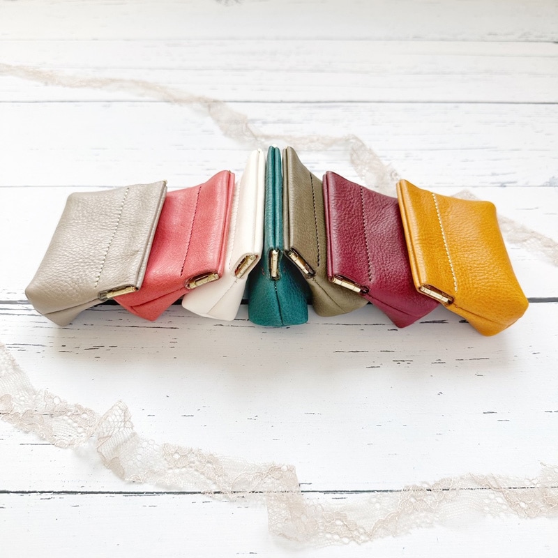 ばね口ぱかぱかポーチ＊S｜革小物オーダーメイドのお店fleur（フルール）