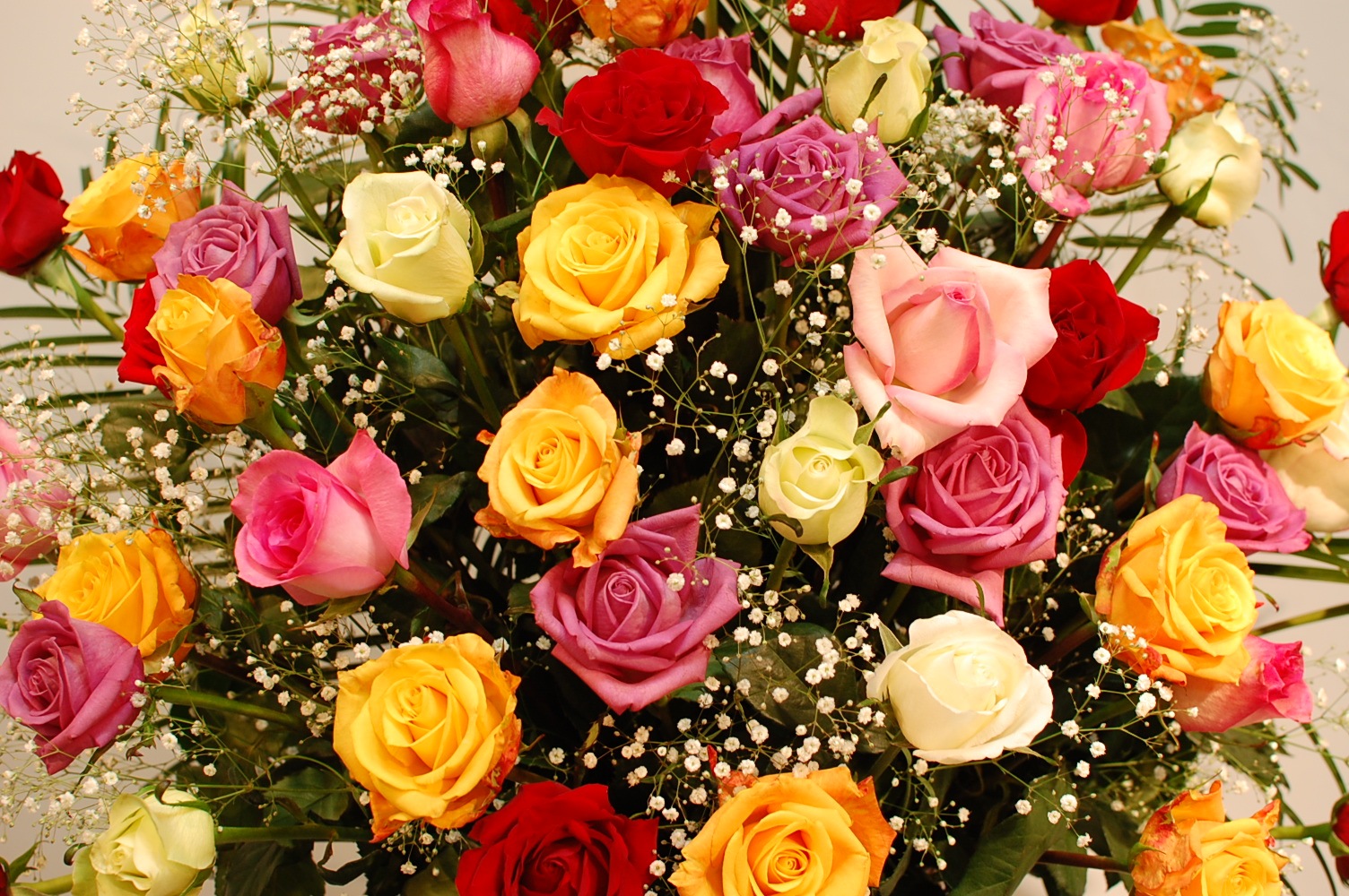 スタンド花 ダブル バラ 赤・ピンク系