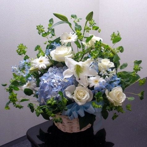 アレンジ洋花　\55,000