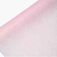 サンシャイン　ローズ　4　ピンク／ゴールド|ラメ・ゴールド系不織布|花束のラッピングペーパー