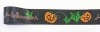XG232　ハロウィーンコレクション　リボン　フラッシュハッピーパンプキン黒|プリントリボン|リボン