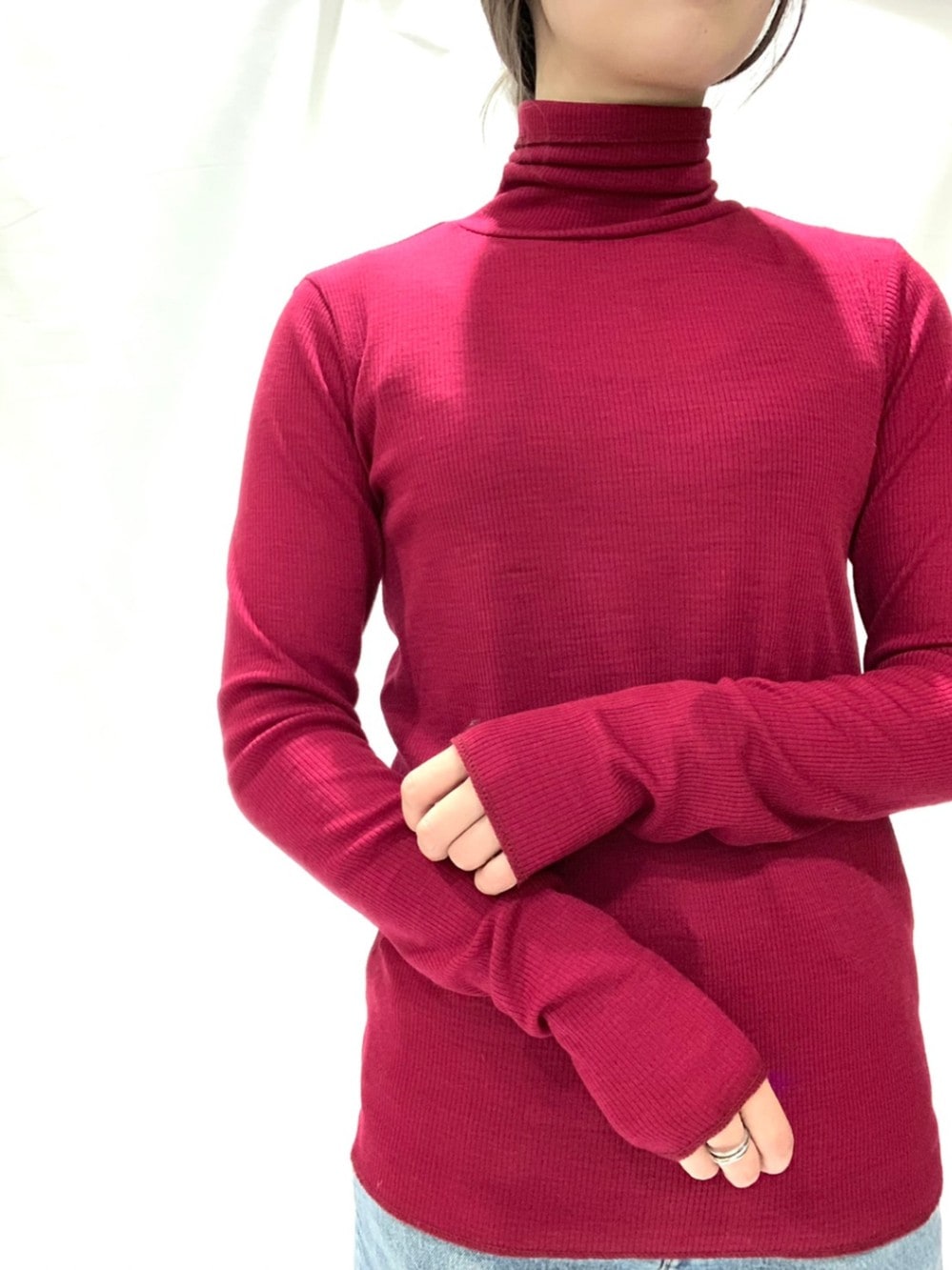 【MICA &DEAL】ウールテレコタートルニット