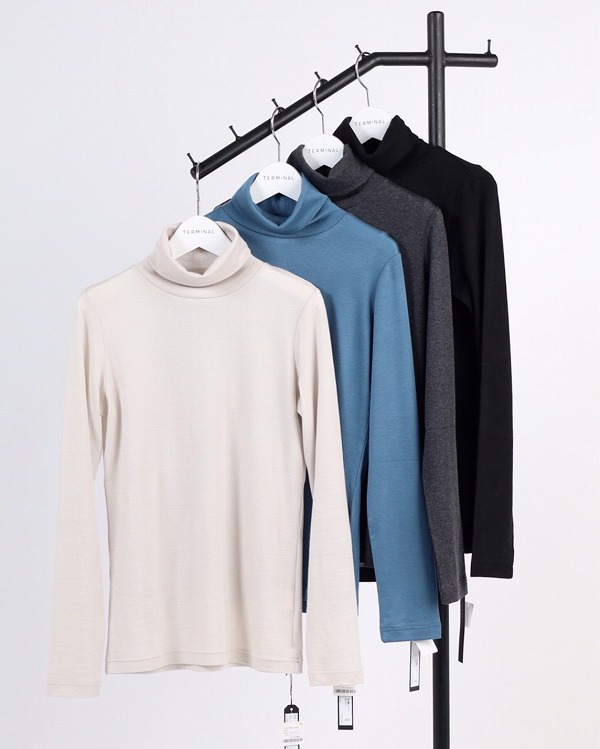 【marie d'or】 テンセルソフトタートルネック