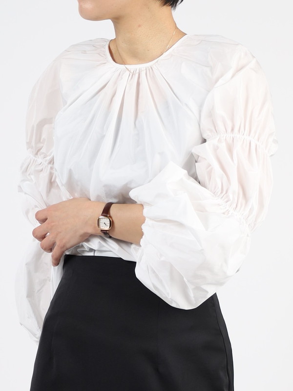 【SETENS】パフスリーブ長袖ブラウス