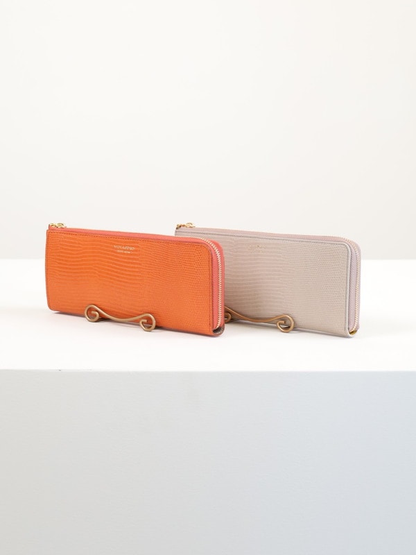 【VIOLA'dORO】リザード型押し長財布