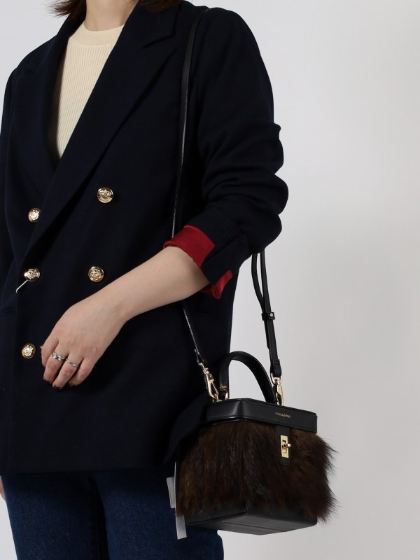 【VIOLA'dORO】ファーBOXバッグ