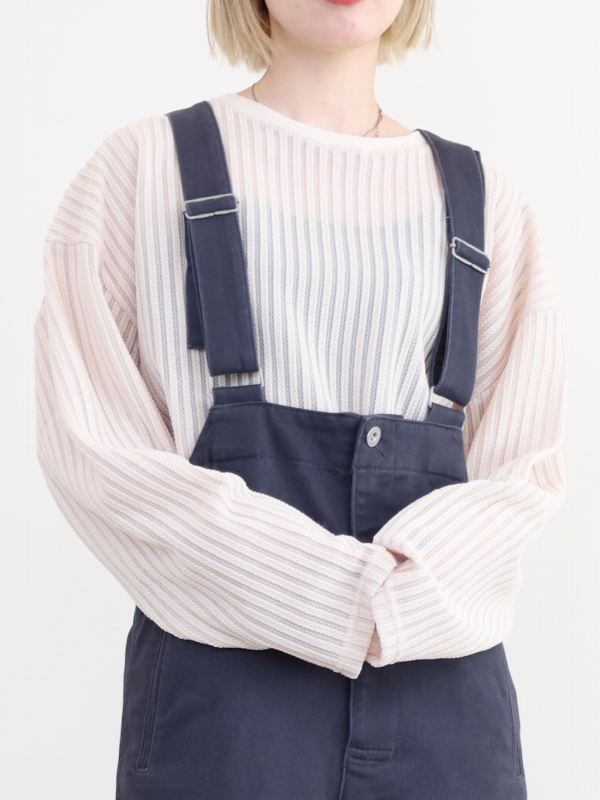 【CHIGNON】スポンジストライプシアートップス