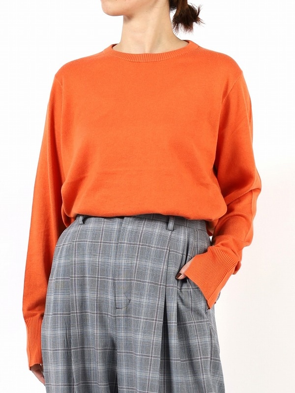 【ANTHOM】袖口スリットハイゲージニット