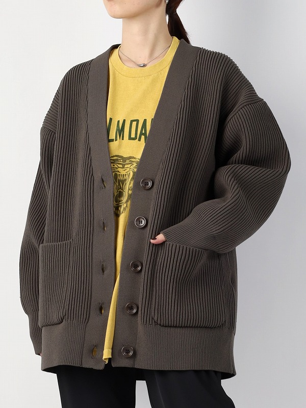 【Munich】ローゲージザックリニットカーディガン