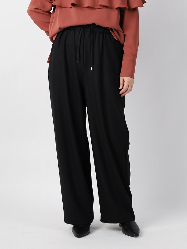 【ma couleur】両面起毛セミワイドパンツ